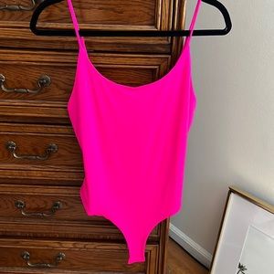 Hot pink fashion nova bodysuit